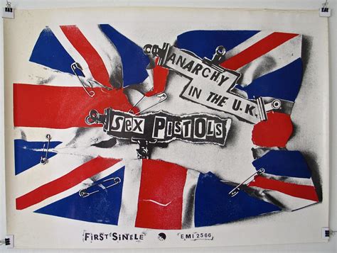 Sex Pistols Poster Rare Original Emi Records Anarchy In The Uk X