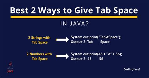 Best Ways To Give Tab Space In Java Coder S Jungle