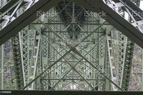 Penipuan Pass Jembatan Trusses Horizontal Foto Stok Unduh Gambar