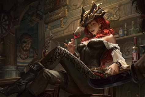 Pirate Miss Fortune League Of Legends Lol 4k Wallpaper Download