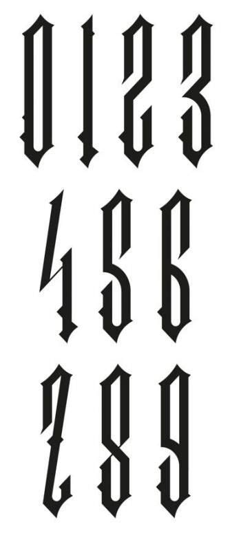 999 Tattoo Fonts