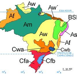 5 Classificação climática do Brasil segundo Köppen FONTE Clima