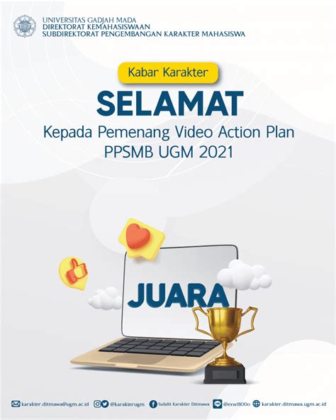 Pengumuman Juara Lomba Video Action Plan PPSMB 2019 Subdit