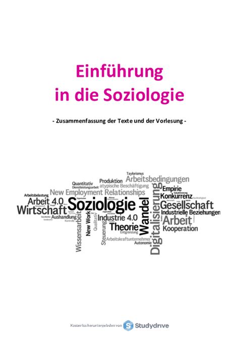 Einführung in Soziologie Download