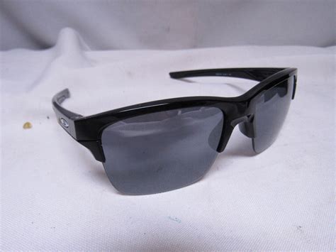 Oakley THINLINK Polished Black POLARIZED Galaxy Chrome Lens Sunglass