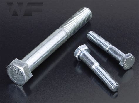 Unc Hex Head Bolts Asme B In Bright Zinc Plated Bzp Usa Grade