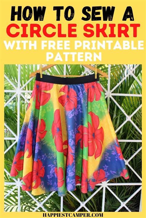 How To Sew A Circle Skirt With Free Printable Pattern