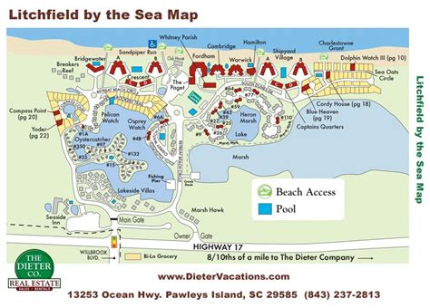 Litchfield Beach And Golf Resort Map