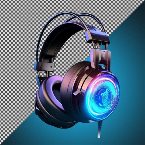 Premium PSD Png Psd Beautiful Gaming Headphones Isolated On A