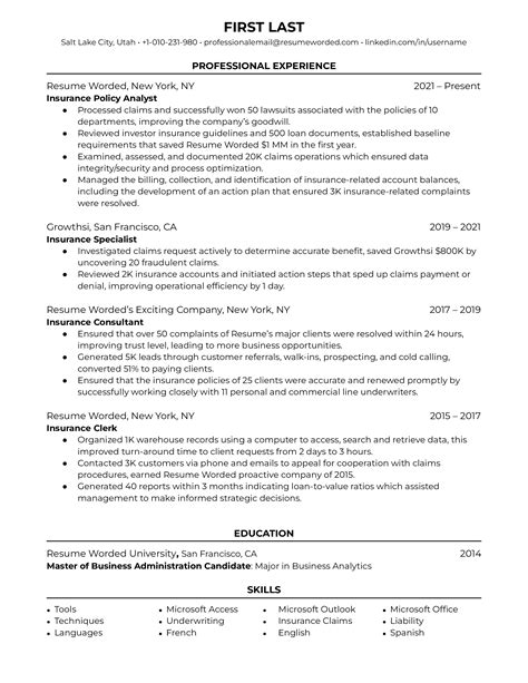 Clinical Research Resume Examples For Resume Worded