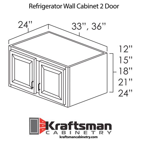 Refrigerator Wall Cabinet Door Aspen White Kraftsman Cabinetry