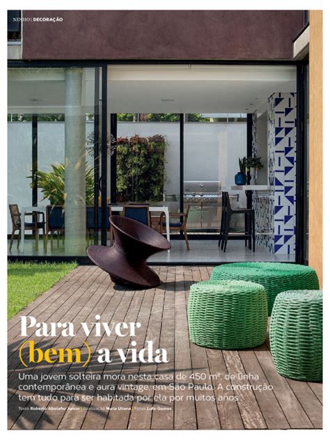 Revista Casa E Jardim Pinheiro Lima Mattioli Arquitetura