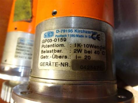 SIKO GP03 0159 Encoder For Sale Online EBay