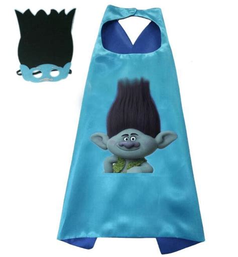 Trolls Party Forest Poppy Kids Cosplay Capes + Eye Mask Trolls Branch ...