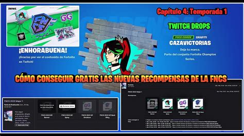 FORTNITE CÓMO CONSEGUIR GRATIS LOS NUEVOS TWITCH DROPS DE LA FNCS