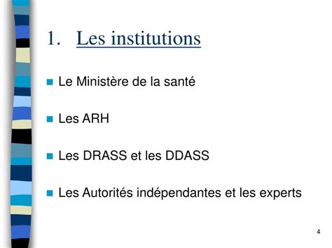 PPT Lorganisation de la santé en France PowerPoint Presentation