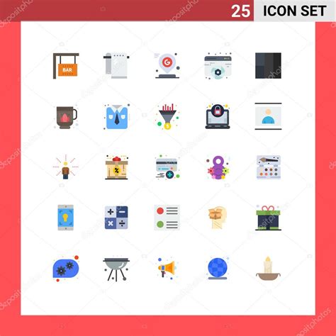 Vector De Stock Icon Pack De 25 L Neas Se Ales Y S Mbolos Para Cuadr