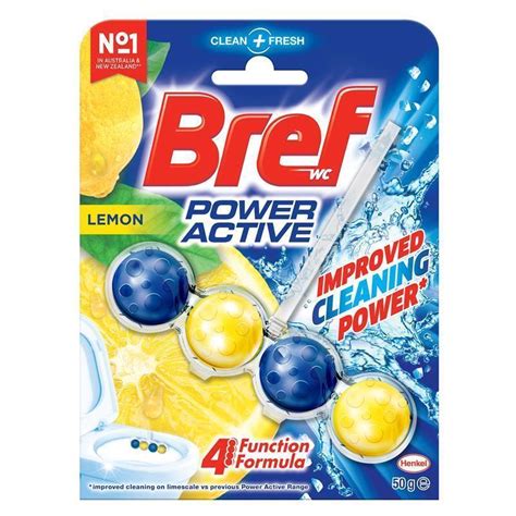 Buy Bref Power Active Juicy Lemon Toilet Block 50g Online At Chemist