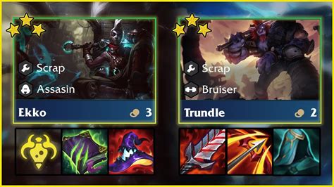 3 Star Trundle And 3 Star Ekko Scrap Duo Carries Teamfight Tactics Set