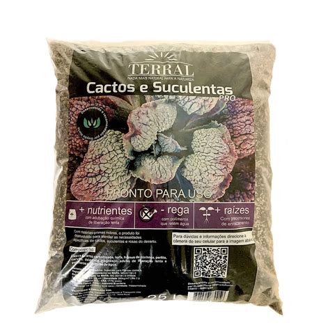 TERRAL SUBSTRATO PARA CACTOS E SUCULENTAS PRO 25 L Loja Sato