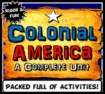 US Colonies Lesson Plan Bundle Colonial America 13 Colonies Digital