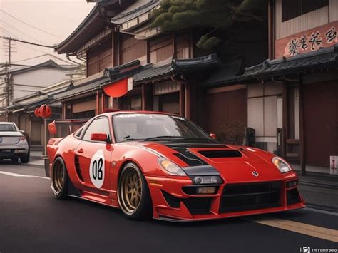 Os Lindos Carros Japoneses Foto Premium