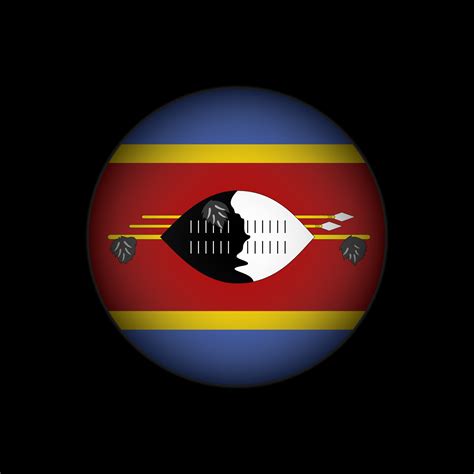 Country Eswatini. Eswatini flag. Vector illustration. 7080525 Vector ...