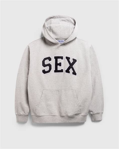 Carne Bollente Sex Hoodie Melange Grey Highsnobiety Shop