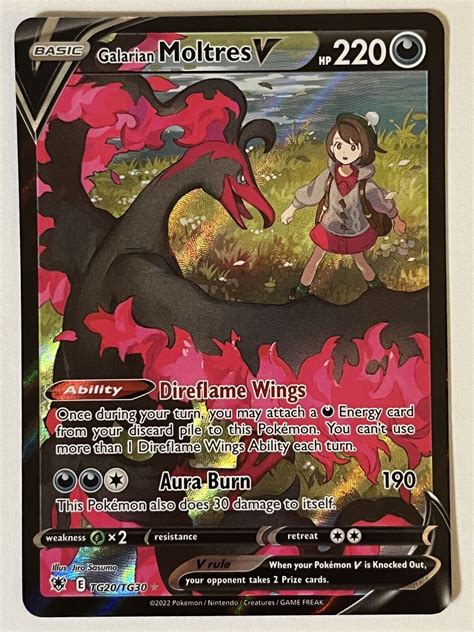 Galarian Moltres V Tg Tg Astral Radiance Full Art Pok Mon Ebay