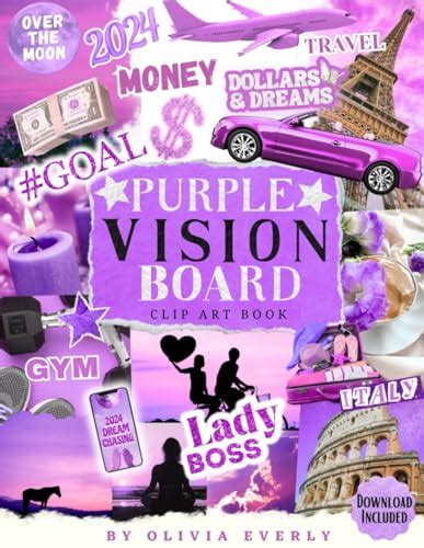 Mua Purple Vision Board Clip Art Book Purple Power For Your Dreams An