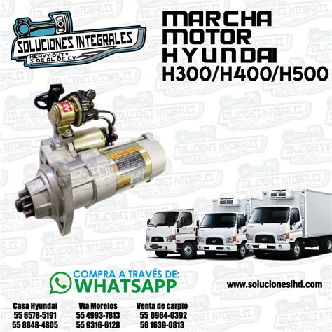 Marcha Motor Hyundai H H H Soluciones Ihd