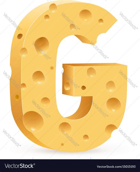 Cheese font a Royalty Free Vector Image - VectorStock