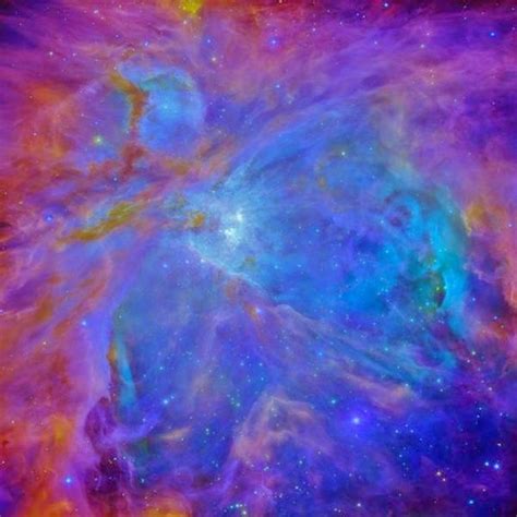 An Image Of A Colorful Space Filled With Stars