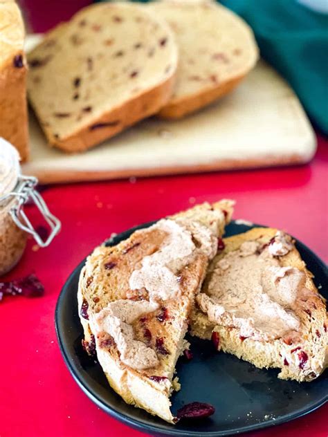 Orange Cranberry Yeast Bread Made In The Bread Maker Veggie Fun Kitchen