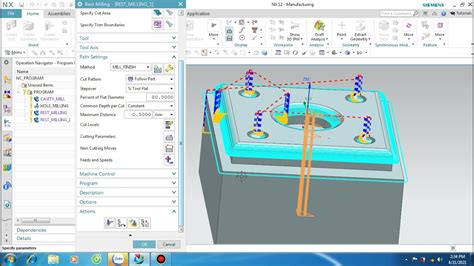 Nx Manufacturing 3 Create Operation Part 2 Youtube