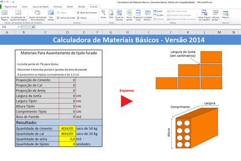 Planilha Para Calcular Os Materiais B Sicos Da Constru O Civil Reformais