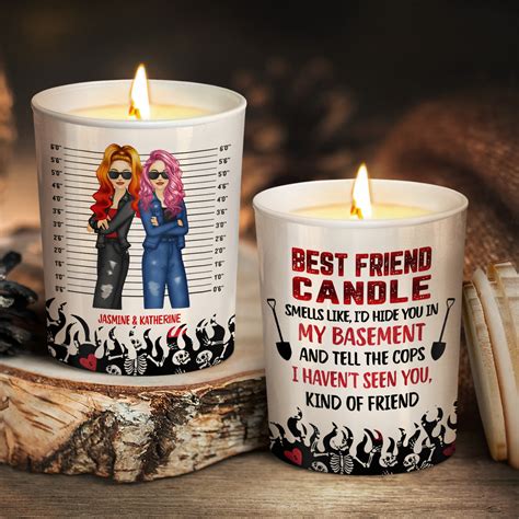 Kind Of Friend T For Bestie Personalized Scented Candle With Wo