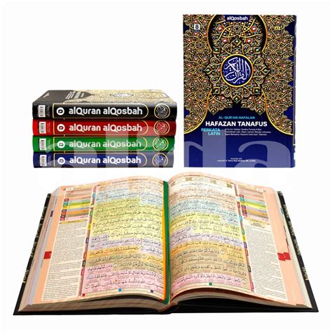 Jual Al Quran Hafazan Perkata Latin BESAR A4 8Blok Alquran Hafalan