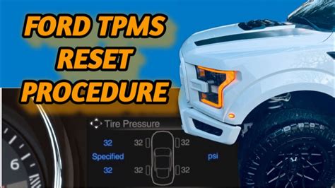 Ford Tpms Reset Procedure