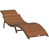 CASARIA ERGO Foldable Wooden Sun Lounger Ergonomic Design Garden