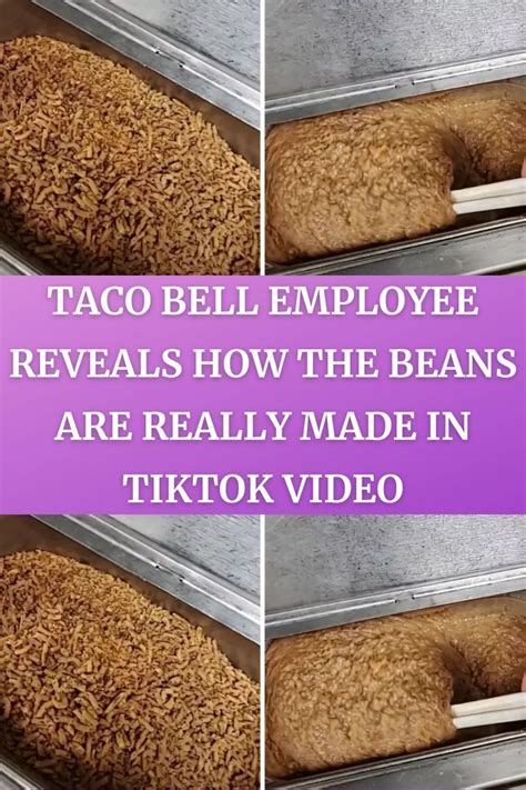 Taco Bell Employee Reveals How The Beans Are Really Made In Tiktok