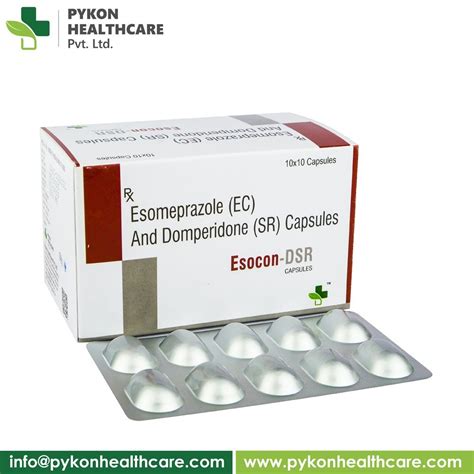 Esomeprazole EC And Domperidone SR Capsules At Rs 1350 Box