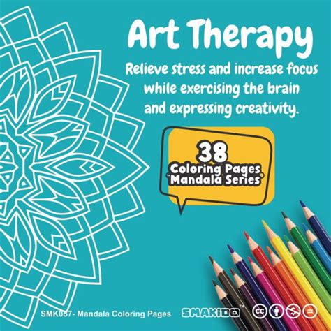 Printable Mandala Coloring Pages For Kids & Adult | 38 in 1 Mandala Art Therapy Coloring Pages ...