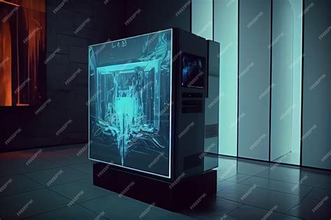 Premium Ai Image Hologram Screen Future Art Gallery