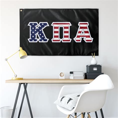 Kappa Pi Alpha American Flag - Black – DesignerGreek2