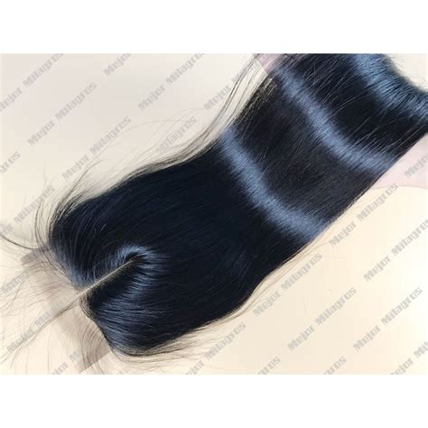 Mejor Single Donor Virgin Hair Natural Black Color Medium Brown Lace