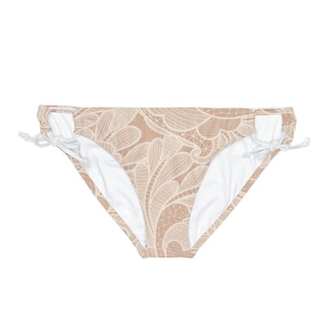 Vintage Lace Loop Tie Side Bikini Bottom Etsy