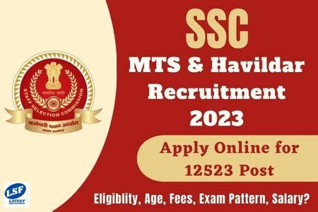 Ssc Mts Havildar Recruitment Ssc Recruitment For Mts And