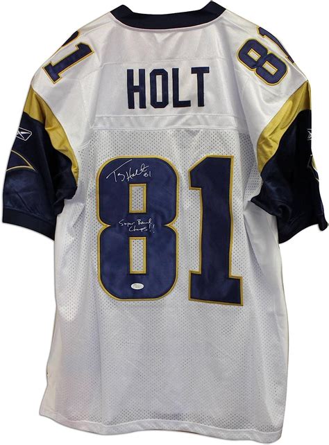 Autographed Torry Holt Jersey - with "Super Bowl Champs!!" Inscription ...