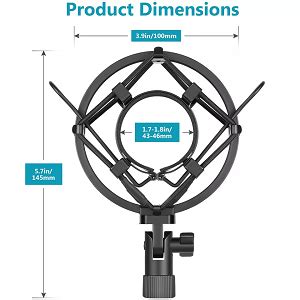 Techblaze Mic Shock Mount Anti Vibration Mic Holder For Condenser